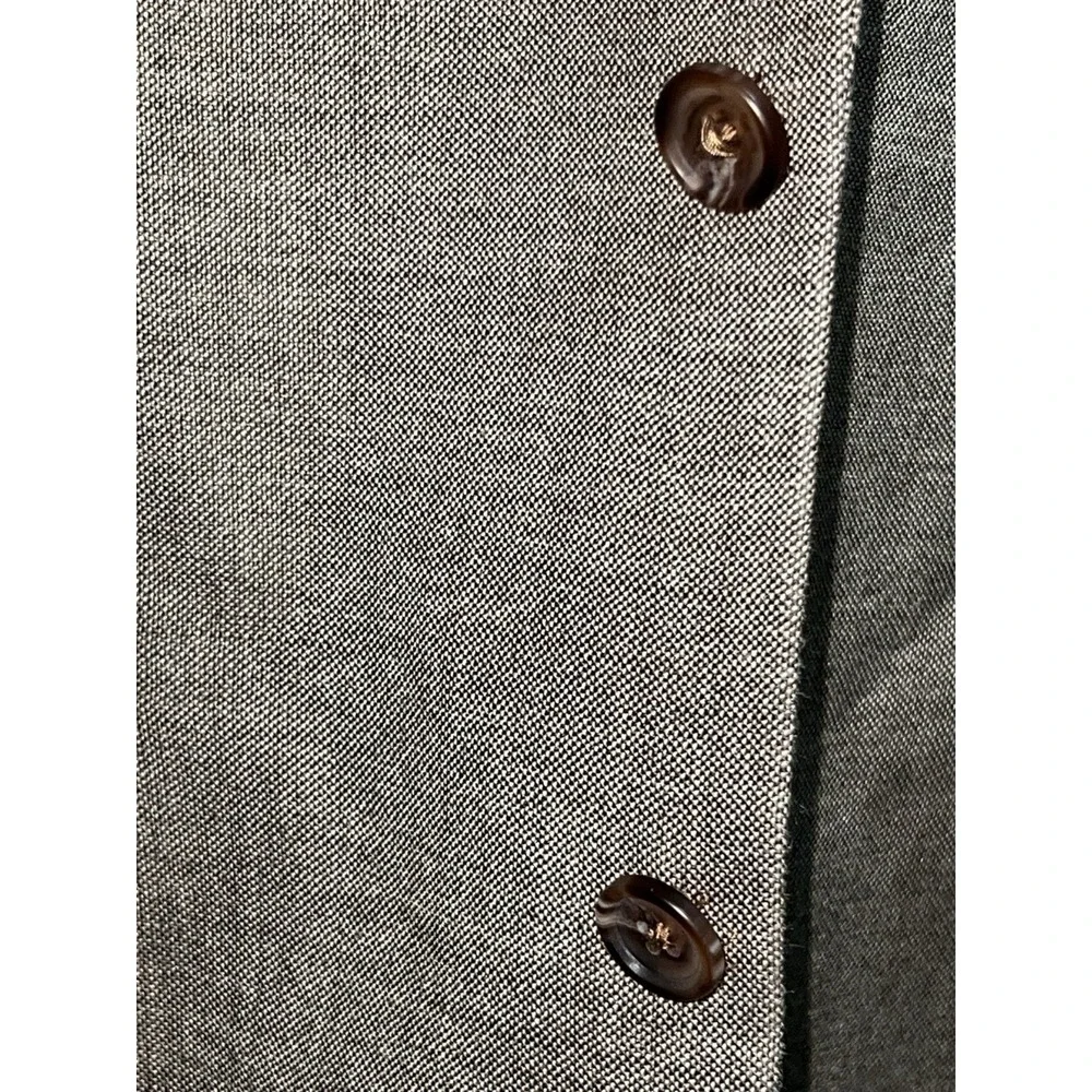 Ralph Lauren Men's 40L Sport Coat Blazer Two Button Brown Silk Linen Check Prep